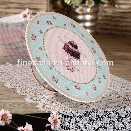 11 Inches Elegant Fine New Bone China Porcelain Cake Stand of Ice Cream